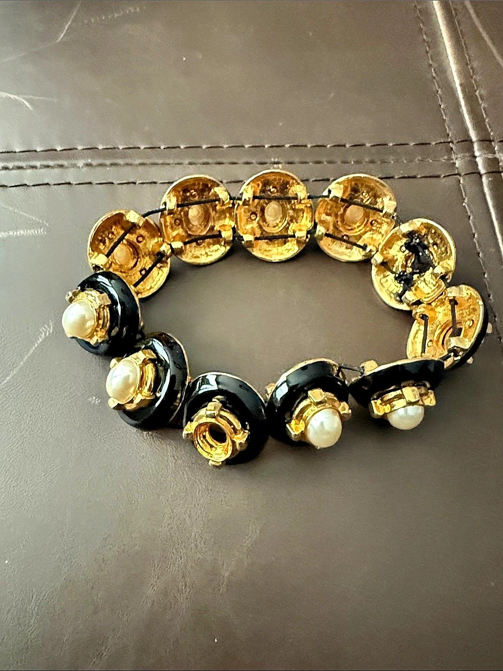 Black & Gold Statement Bracelet